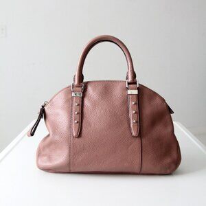 Michael Kors Pebble Leather Dome Satchel